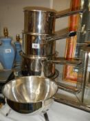 A quantity of good saucepans