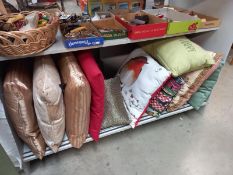 A quantity of clean cushions