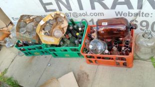 A good lot of old beer glasses and bottles etc. Collect Only.