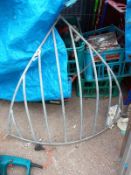 An old wrought iron hay feeder. Collect Only.