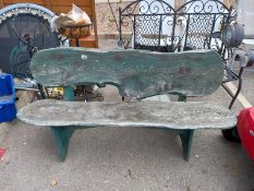 A wooden garden bench. Collect Only.