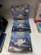 3 boxed Avro Lancaster memorial 47301, Avro Lancaster Mick the Moocher 47306, Douglas Dakota 47111