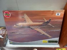 A sealed boxed airfix BAE Nimrod 1:72 A12050, completeness unknown