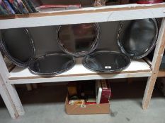 A quantity of silver plated plates