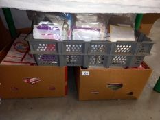 2 boxes of Christmas cards and 1 box of mixed cards