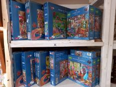 Approximately 14 Gibson's jigsaws. Completeness unknown.