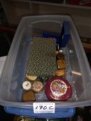 A good collection of trinket boxes including Halcyon Dags