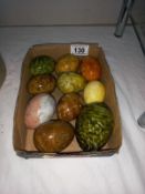 A quantity of stone eggs