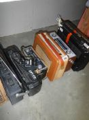 Five old radio's.