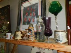 A mixed lot of Wedgwood, glass ware etc.,