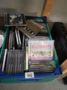 A tray of CD's.