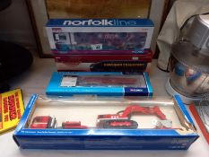 3 Corgi classics & 1 Siku Die cast commercial vehicles (2 boxes A/F)