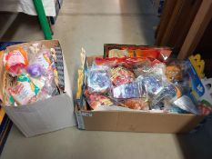 A large lot of McDonalds toys still in bags, from the 90'sand 2000's, may have some complete lots