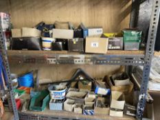 A shelf of screws, oils etc. Collect Only.