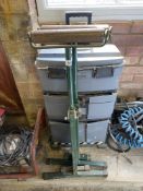 A pair of adjustable roller supports. Collect Only.