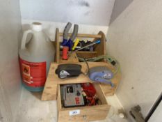 A radio controlled aircraft, car starting and maintenance kit. Collect Only.