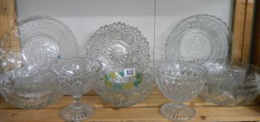 A large lot of good glass ware. COLLECT ONLY.