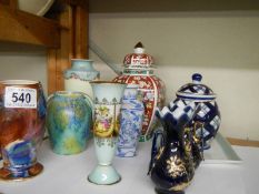 A mixed lot of interesting ceramics.