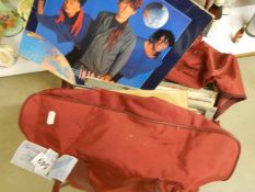 A quantity of LP records.