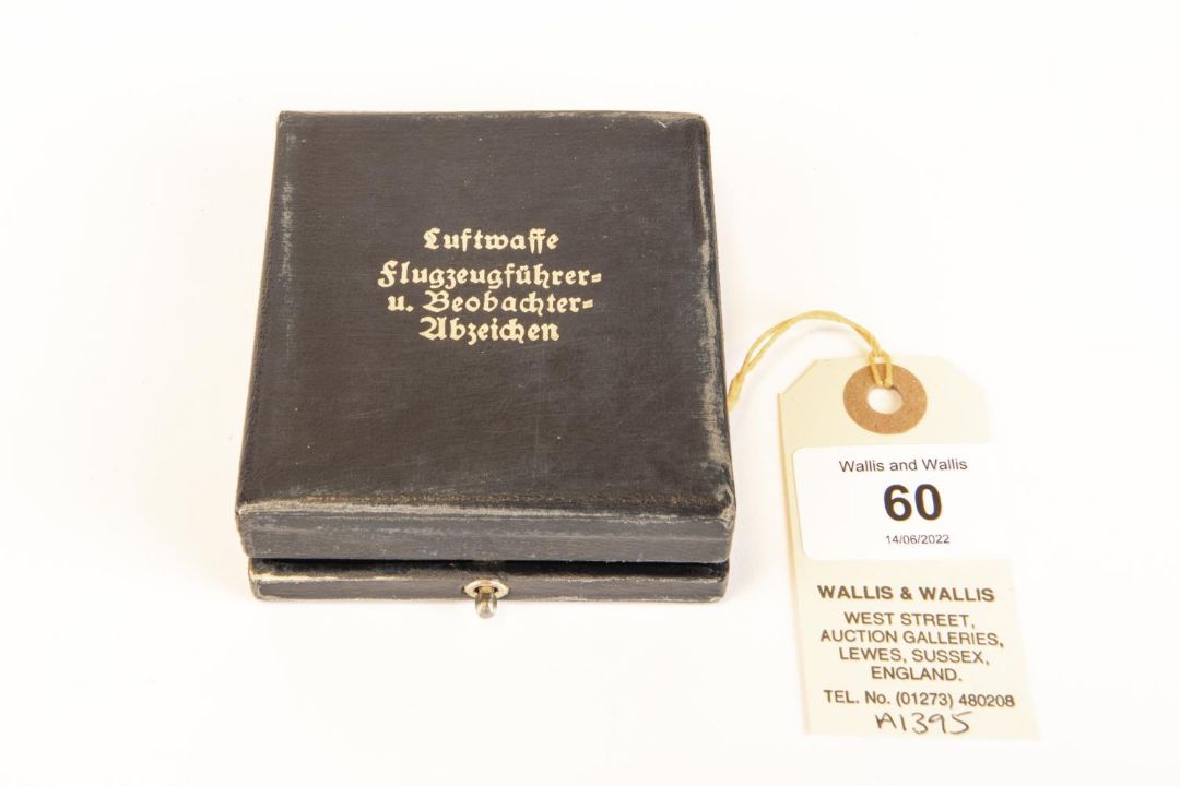 †A Third Reich Pilot Observer's badge, of heavy nickel silver construction, the back stamped "C.E. - Image 2 of 4