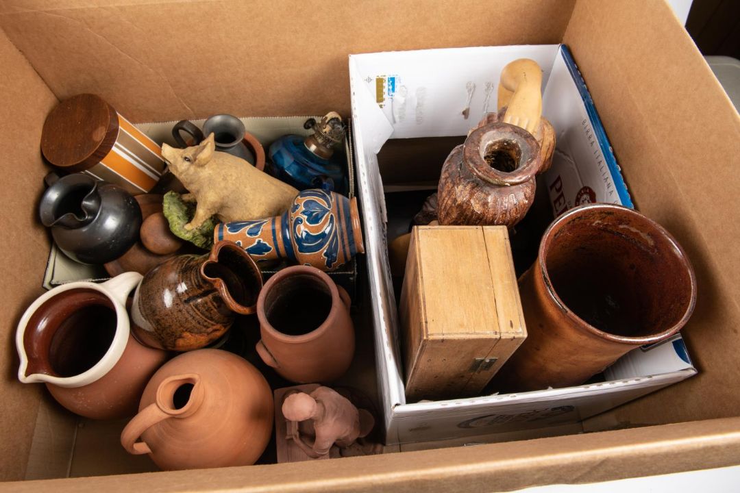 25+ items of pottery, etc. 10x 19th Century perserve pots with advertising including; Cream from - Image 1 of 2