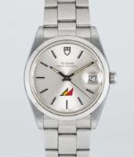 A RARE GENTLEMAN'S STAINLESS STEEL TUDOR PRINCE OYSTERDATE BRACELET WATCH CIRCA 1993, REF. 74000N