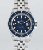 A STAINLESS STEEL ROLEX TUDOR PRINCE OYSTERDATE MINI SUB BRACELET WATCH CIRCA 1992, REF. 73090
