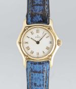 A LADIES 18K SOLID GOLD EBEL 1911 WRIST WATCH CIRCA 1990s, REF. 888901 Movement: Quartz, signed