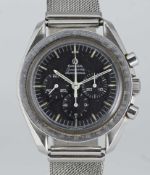 A GENTLEMAN'S STAINLESS STEEL OMEGA SPEEDMASTER PROFESSIONAL 