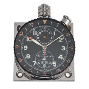 A RARE HEUER SUPER AUTAVIA CHRONOGRAPH DASHBOARD WATCH CIRCA 1960s, WITH ORIGINAL BACK PLATE