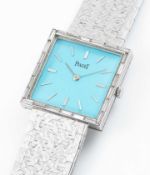 A FINE 18K SOLID WHITE GOLD & DIAMOND PIAGET BRACELET WATCH CIRCA 1970s, REF. 947 A3, WITH 