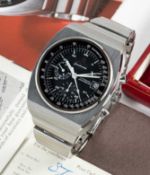 A GENTLEMAN'S STAINLESS STEEL OMEGA SPEEDMASTER 125 CHRONOGRAPH BRACELET WATCH DATED 1975, REF.