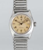 A GENTLEMAN'S STAINLESS STEEL ROLEX OYSTER SPEEDKING PRECISION WRIST WATCH CIRCA 1951, REF. 6020