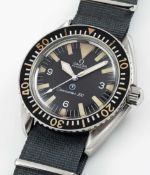 A GENTLEMAN'S STAINLESS STEEL BRITISH MILITARY OMEGA SEAMASTER 300 