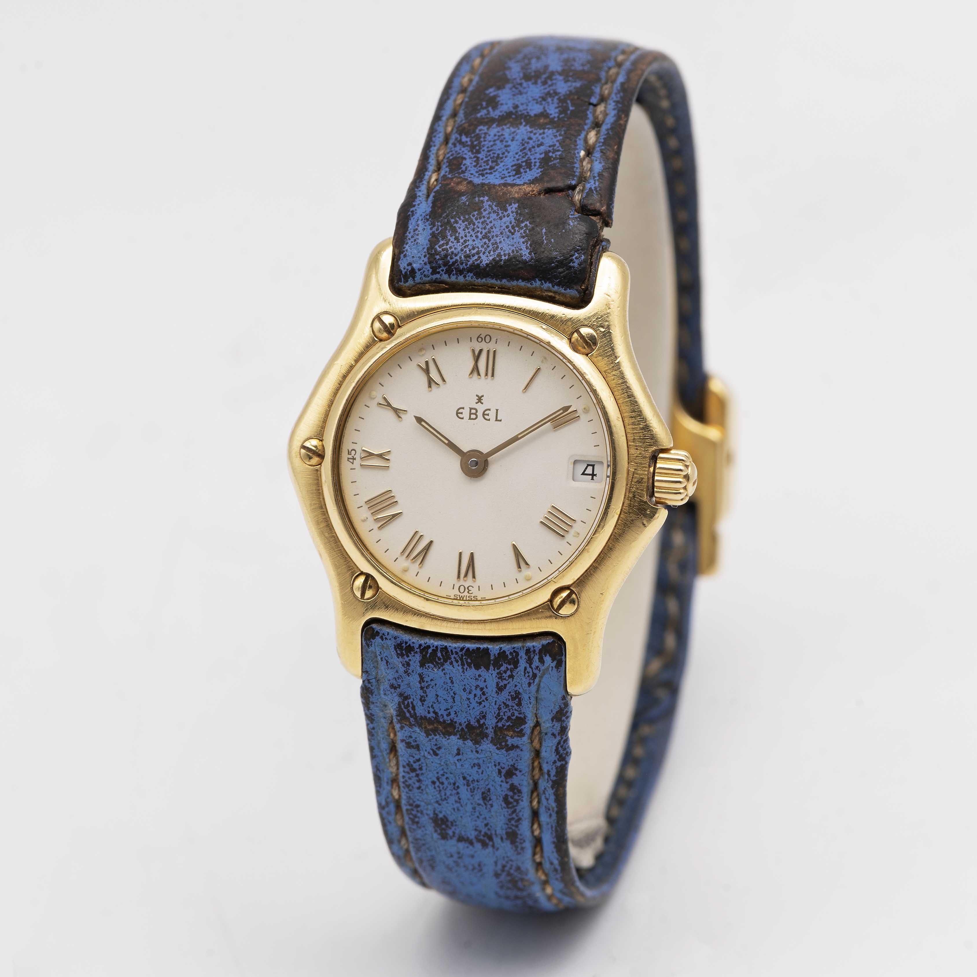 A LADIES 18K SOLID GOLD EBEL 1911 WRIST WATCH CIRCA 1990s, REF. 888901 Movement: Quartz, signed - Image 3 of 10