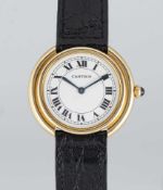 A RARE GENTLEMAN'S 18K SOLID GOLD CARTIER PARIS VENDOME 