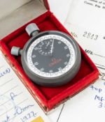 A RARE OMEGA STOP WATCH TIMER POCKET WATCH DATED 1977, THE WATCH WAS GIFTED BY THE SULTAN OF OMAN IN