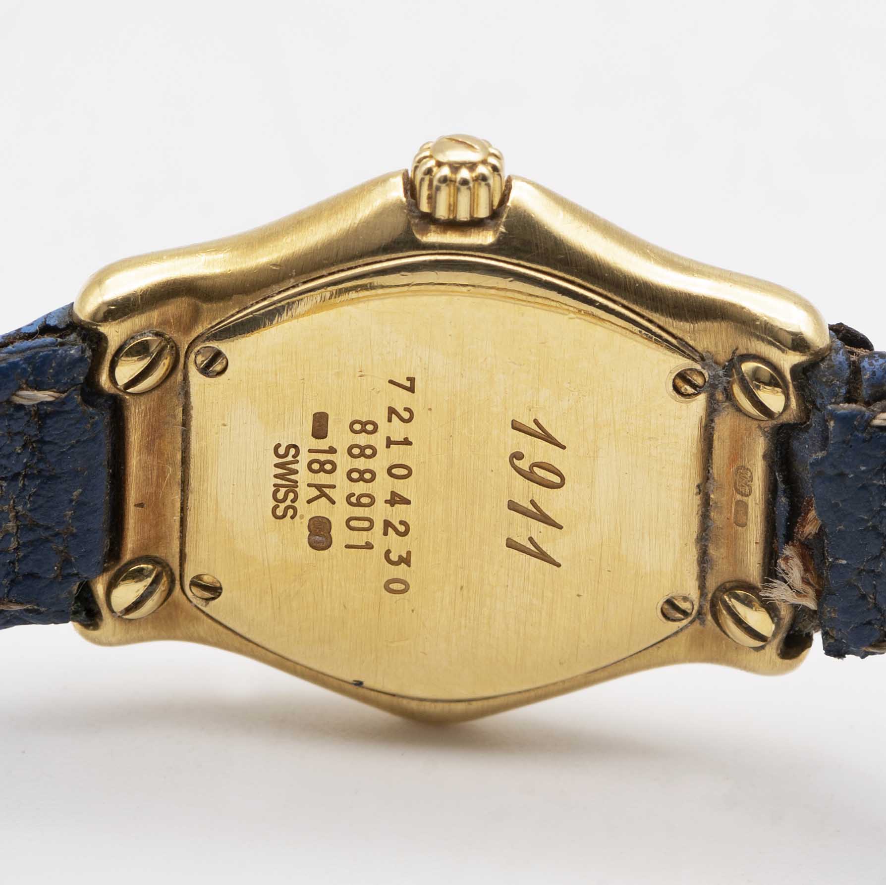 A LADIES 18K SOLID GOLD EBEL 1911 WRIST WATCH CIRCA 1990s, REF. 888901 Movement: Quartz, signed - Image 6 of 10