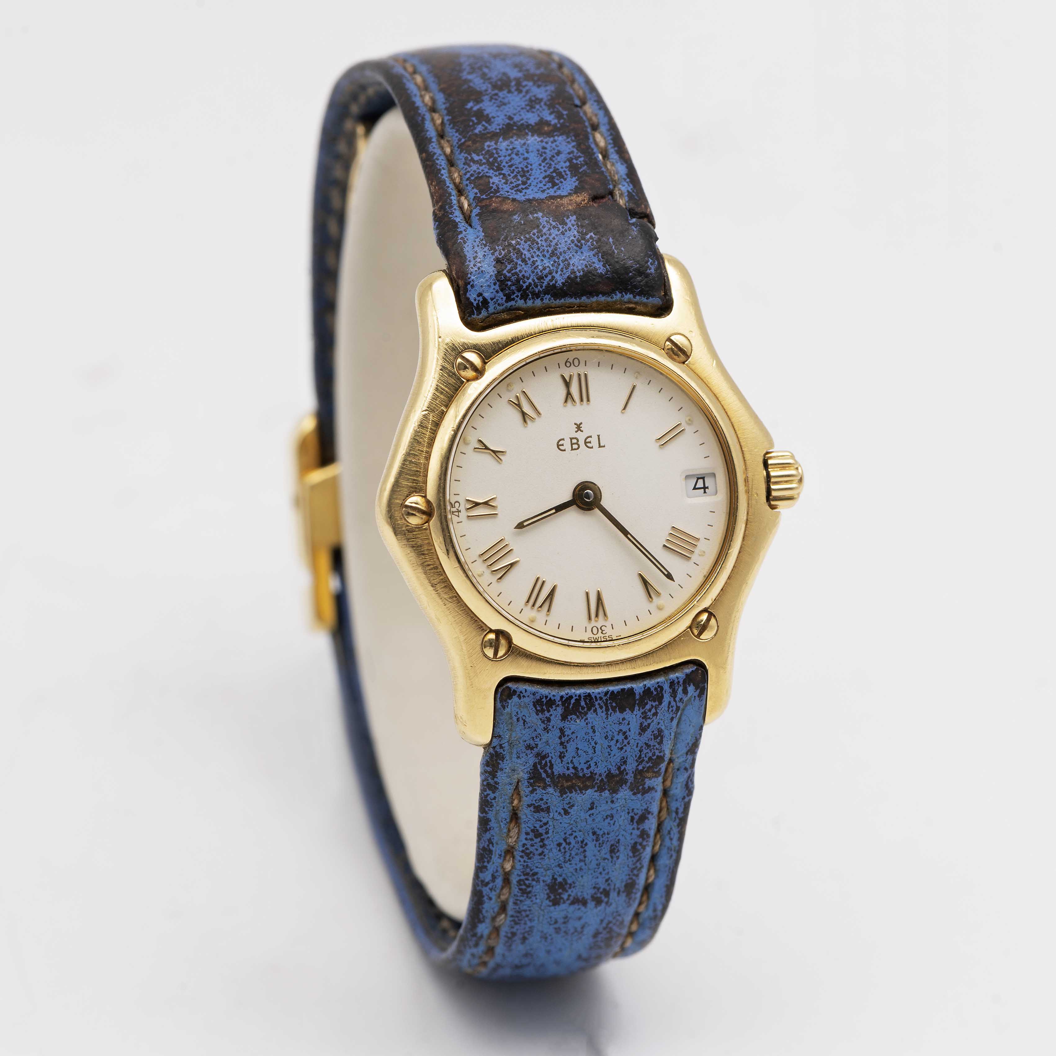 A LADIES 18K SOLID GOLD EBEL 1911 WRIST WATCH CIRCA 1990s, REF. 888901 Movement: Quartz, signed - Image 4 of 10