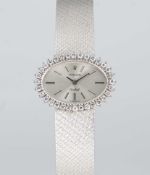 A FINE LADIES 18K SOLID WHITE GOLD & DIAMOND ROLEX ORCHID BRACELET WATCH CIRCA 1975, REF. 2674 2