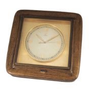 A RARE 8 DAYS OMEGA DELUXE PRECISION TABLE CLOCK CIRCA 1940s, WITH 