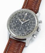 A RARE GENTLEMAN'S STAINLESS STEEL BREITLING NAVITIMER AOPA CHRONOGRAPH WRIST WATCH CIRCA 1960, REF.