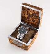 DESCRIPTION AMENDED - A VERY RARE GENTLEMAN'S SIZE STAINLESS STEEL PATEK PHILIPPE NAUTILUS 