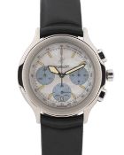 A GENTLEMAN'S SIZE TITANIUM HUBLOT MDM GENEVE CHRONOGRAPH WRIST WATCH CIRCA 1990s, REF. 1610.Ti WITH