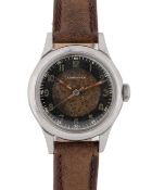 A RARE GENTLEMAN'S STAINLESS STEEL LONGINES 