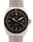 A GENTLEMAN'S STAINLESS STEEL OMEGA SEAMASTER 120M 