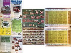 Selection (10) of 1960s/70s POSTERS from London Transport, London Country, Leyland including (