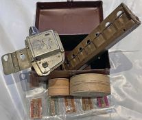 Ticket items comprising BELL PUNCH TICKET MACHINE (serial no 55531, punches & rings) with DOUBLE