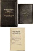 Pair of Railway Clearing MAPS comprising 1917 Official Railway Map of England & Wales (opens out