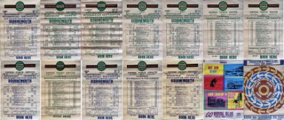 Selection (14) of 1960s double-crown COACH POSTERS for express services comprising 12 x Associated